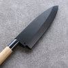Black Magnolia Sheath for 150mm Deba with Plywood pin Kaneko - Japanny - Best Japanese Knife