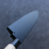 Black Magnolia Sheath for 225mm Deba with Plywood pin Kaneko - Japanny - Best Japanese Knife