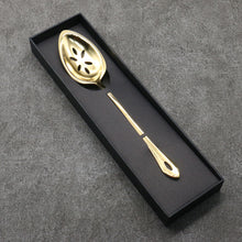  Gestura Gold metal Strainer spoon  235mm - Japanny - Best Japanese Knife