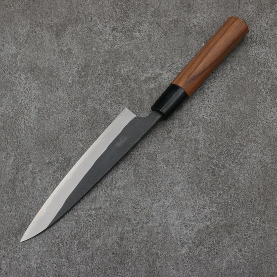 Nao Yamamoto Blue Steel Kurouchi Petty-Utility  150mm Walnut Handle - Japanny - Best Japanese Knife