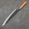 Nao Yamamoto White Steel No.2 Kurouchi Sujihiki  240mm Cherry Tree Handle - Japanny - Best Japanese Knife