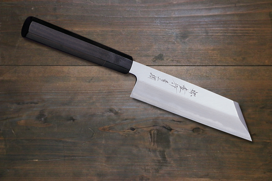 Sakai Takayuki Blue Steel No.2 Mukimono 180mm Ebony Wood Handle - Japanny - Best Japanese Knife