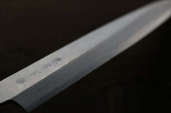 Kanetsune White Steel 11 Layer Damascus Japanese Sushi Sashimi Knife -210mm Shitan Handle - Japanny - Best Japanese Knife