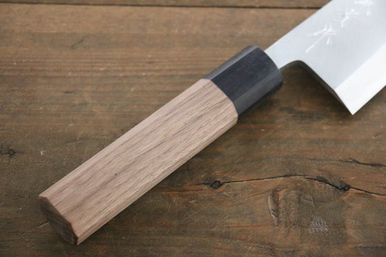 Shigeki Tanaka Silver Steel No.3 Deba 180mm Walnut Handle - Japanny - Best Japanese Knife
