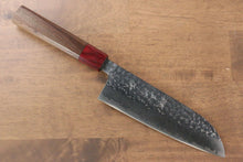  Yu Kurosaki Senko R2/SG2 Hammered Santoku 165mm Shitan Handle - Japanny - Best Japanese Knife