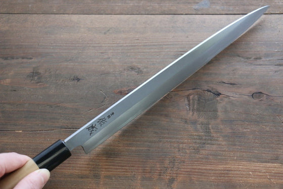 Sukenari White Steel No.2 Hongasumi Yanagiba Magnolia Handle - Japanny - Best Japanese Knife