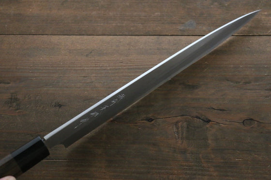 Hideo Kitaoka Blue Steel No.2 Damascus Yanagiba 270mm Shitan Handle - Japanny - Best Japanese Knife