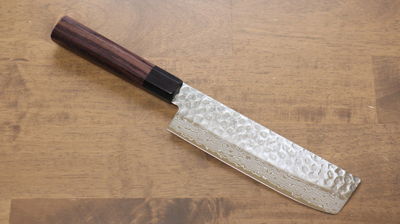 Seisuke AUS10 45 Layer Damascus Usuba  160mm Shitan Handle - Japanny - Best Japanese Knife