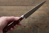 Takamura Knives R2/SG2 Petty-Utility 130mm with Red Pakka wood Handle - Japanny - Best Japanese Knife