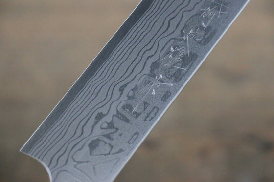 [Left Handed] Hideo Kitaoka White Steel No.2 Damascus Yanagiba Japanese Chef Knife 300mm - Japanny - Best Japanese Knife