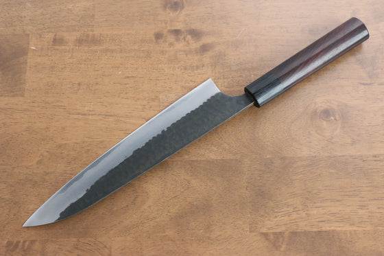 Katsushige Anryu Blue Super Gyuto 210mm Shitan Handle - Japanny - Best Japanese Knife