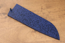  Blue Pakka wood Sheath for 180mm Santoku with Plywood pin - Japanny - Best Japanese Knife