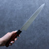 Seisuke Stainless Steel Bread Slicer 240mm Red Pakka wood Handle - Japanny - Best Japanese Knife