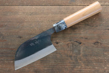  Masakage Masakage Mizu Blue Steel No.2 Black Finished Kamagata 115mm with American Cherry Handle - Japanny - Best Japanese Knife