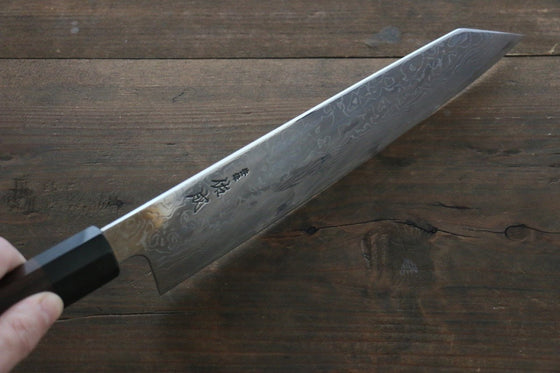 Sukenari R2/SG2 Damascus Kiritsuke Gyuto 240mm Shitan Handle - Japanny - Best Japanese Knife