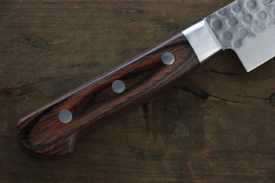 Seisuke VG10 17 Layer Damascus sujihiki 240mm Mahogany Handle - Japanny - Best Japanese Knife