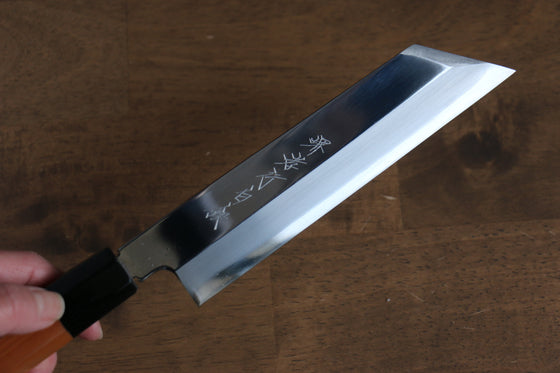 Sakai Takayuki Hakugin INOX Mirrored Finish Mukimono 180mm Yew tree Handle - Japanny - Best Japanese Knife