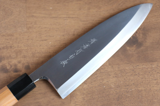 Sakai Takayuki Hakugin INOX Mirrored Finish Deba 210mm Yew tree Handle - Japanny - Best Japanese Knife