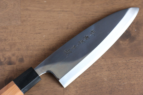 Sakai Takayuki Hakugin INOX Mirrored Finish Deba 180mm Yew tree Handle - Japanny - Best Japanese Knife