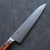 Sakai Takayuki VG5 Hammered Gyuto 240mm Brown Pakka wood Handle - Japanny - Best Japanese Knife