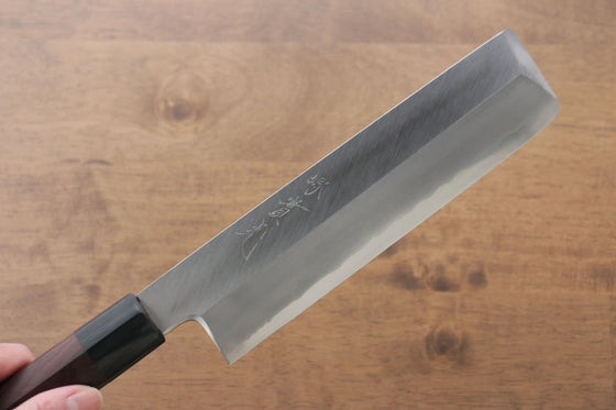 Jikko Silver Steel No.3 Usuba 195mm Shitan Handle - Japanny - Best Japanese Knife