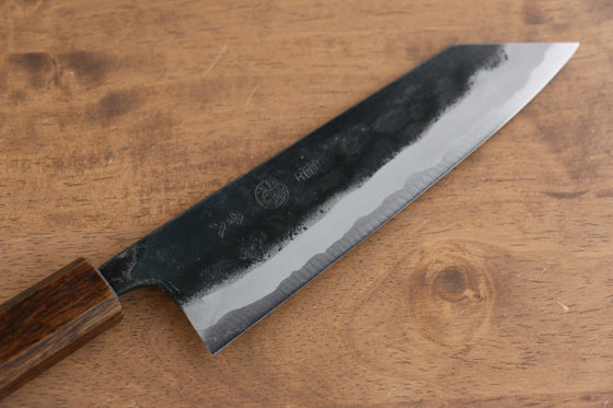 Kyohei Shindo Blue Steel Black Finished Bunka 165mm Live oak Lacquered Handle - Japanny - Best Japanese Knife