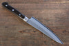 Seisuke AUS8 Hammered Petty-Utility 135mm with Brown Pakka wood Handle - Japanny - Best Japanese Knife