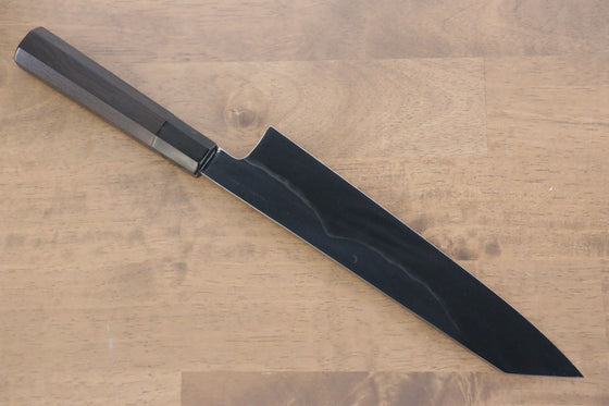 Jikko Fujisan Honyaki White Steel No.3 Mirrored Finish Kiritsuke Gyuto 240mm Ebony Wood Handle - Japanny - Best Japanese Knife