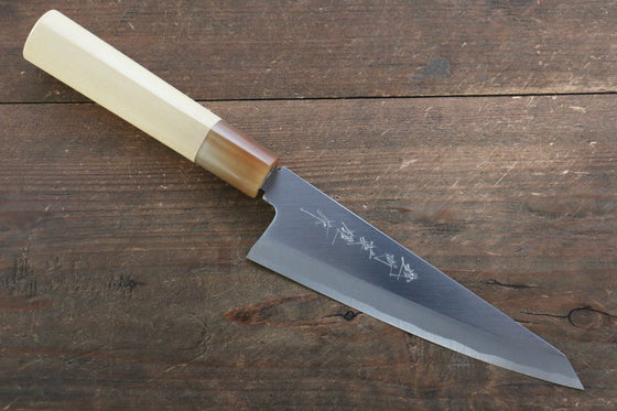 Hideo Kitaoka Blue Steel No.2 Damascus Honesuki Boning 150mm with Magnolia Handle - Japanny - Best Japanese Knife