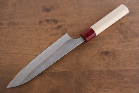 Masakage Yuki White Steel No.2 Nashiji Gyuto 180mm Magnolia Handle - Japanny - Best Japanese Knife
