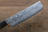 Seisuke AUS10 Damascus Nakiri 165mm Shitan Handle - Japanny - Best Japanese Knife