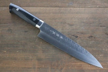  Takeshi Saji SRS13 Hammered Gyuto 210mm Black Micarta Handle - Japanny - Best Japanese Knife