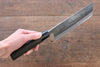 Seisuke White Steel Kurouchi Nakiri 165mm Burned Chestnuts Handle - Japanny - Best Japanese Knife