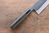 Seisuke White Steel Kurouchi Santoku 165mm Burned Chestnuts Handle - Japanny - Best Japanese Knife