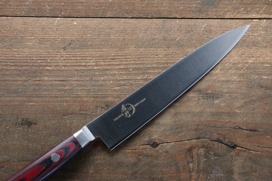 Sakai Takayuki Grand Chef Grand Chef Swedish Steel-stn Petty-Utility  150mm Brown Micarta Handle - Japanny - Best Japanese Knife