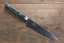  Sakai Takayuki Grand Chef Grand Chef Stainless Steel Petty-Utility 150mm Green Micarta Handle - Japanny - Best Japanese Knife
