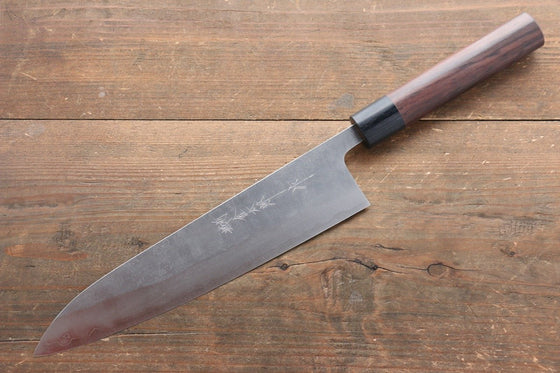 Yoshimi Kato Blue Super Clad Nashiji Gyuto Japanese Chef Knife 240mm - Japanny - Best Japanese Knife