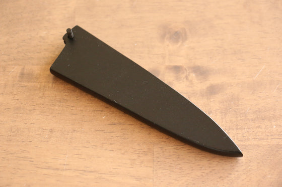 Black Saya Sheath for Small Santoku Knife with Plywood Pin 135mm - Japanny - Best Japanese Knife