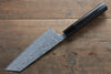 Yoshimi Kato SG2 Damascus Bunka 165mm with Black Lacquered Handle - Japanny - Best Japanese Knife