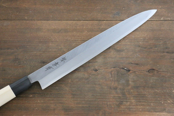 Sakai Takayuki Kasumitogi White Steel Yanagiba Magnolia Handle - Japanny - Best Japanese Knife