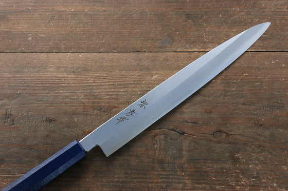 Sakai Takayuki Nanairo INOX Molybdenum Yanagiba 270mm ABS resin(Turquoise pearl) Handle - Japanny - Best Japanese Knife