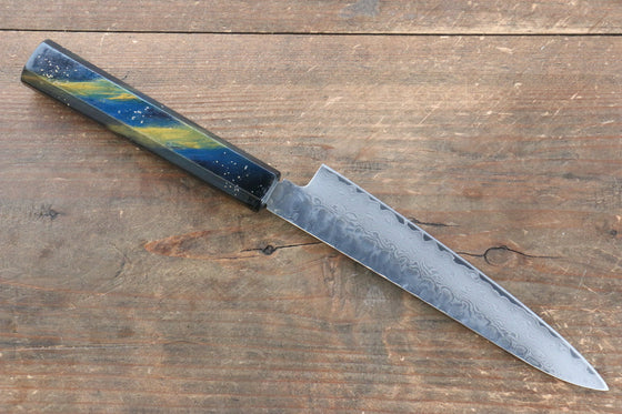 Sakai Takayuki VG10 33 Layer Damascus Petty-Utility 150mm Live oak Lacquered (Saiseki) Handle - Japanny - Best Japanese Knife