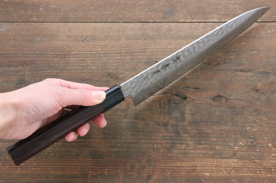 Sakai Takayuki AUS10 45 Layer Damascus Gyuto 210mm Shitan Handle - Japanny - Best Japanese Knife