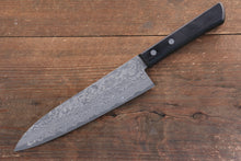  Nao Yamamoto VG10 Black Damascus Gyuto 180mm Black Pakka wood Handle - Japanny - Best Japanese Knife