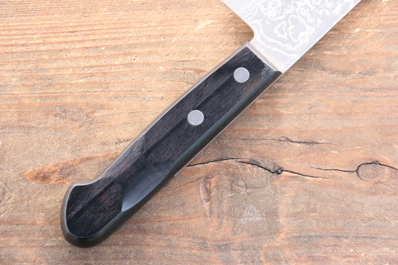 Nao Yamamoto SG2 Damascus Migaki Finished Gyuto 180mm Black Pakka wood Handle - Japanny - Best Japanese Knife