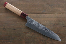  Yu Kurosaki Shizuku R2/SG2 Hammered Gyuto Japanese Chef Knife 180mm with American Cherry Handle - Japanny - Best Japanese Knife
