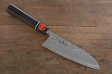  Shigeki Tanaka SG2 Damascus Santoku 165mm Ebony Wood Handle - Japanny - Best Japanese Knife