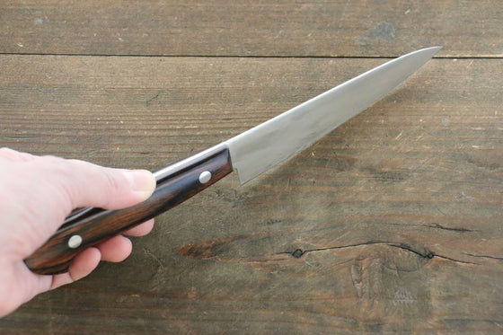 Iseya Molybdenum Petty-Utility 120mm Mahogany Handle - Japanny - Best Japanese Knife