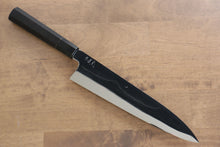  Jikko Fujisan Honyaki White Steel No.3 Gyuto 240mm Ebony Wood Handle Kasumi - Japanny - Best Japanese Knife