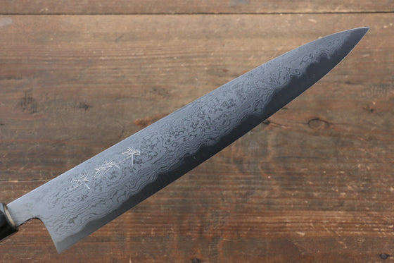 Kikumori Blue Steel No.1 Damascus Sujihiki 240mm with Magnolia Handle - Japanny - Best Japanese Knife